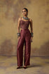 Goonj purple brocade pants
