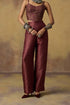 Goonj purple brocade pants