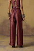 Goonj purple brocade pants