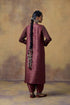 Goonj purple brocade phiran kurta