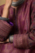 Goonj purple brocade phiran kurta