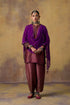 Goonj purple georgette stole