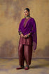 Goonj purple georgette stole