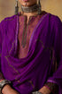 Goonj purple georgette stole