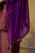 Goonj purple georgette stole