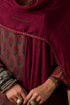 Goonj wine printed silk stole
