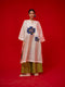 Grace ivory and blue tunic
