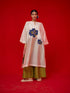 Grace ivory and blue tunic