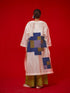 Grace ivory and blue tunic
