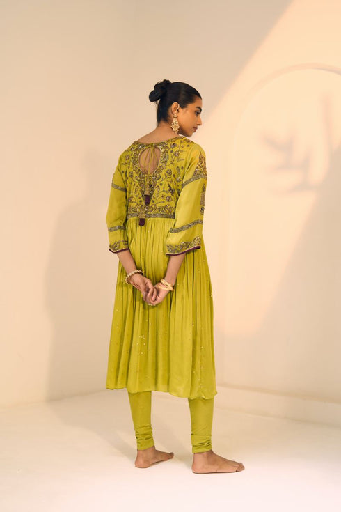 Green lavanya kurta with pants