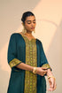 Green seerat kurta with pants