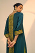 Green seerat kurta with pants