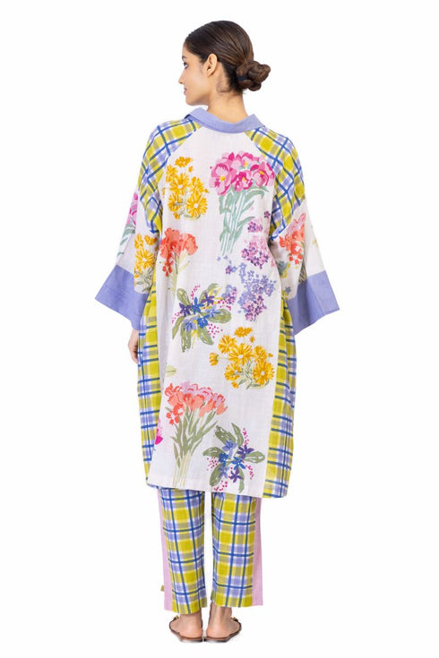 Greg ivory floral shirt