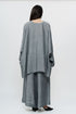 Grey kaftan kurta with broad pants