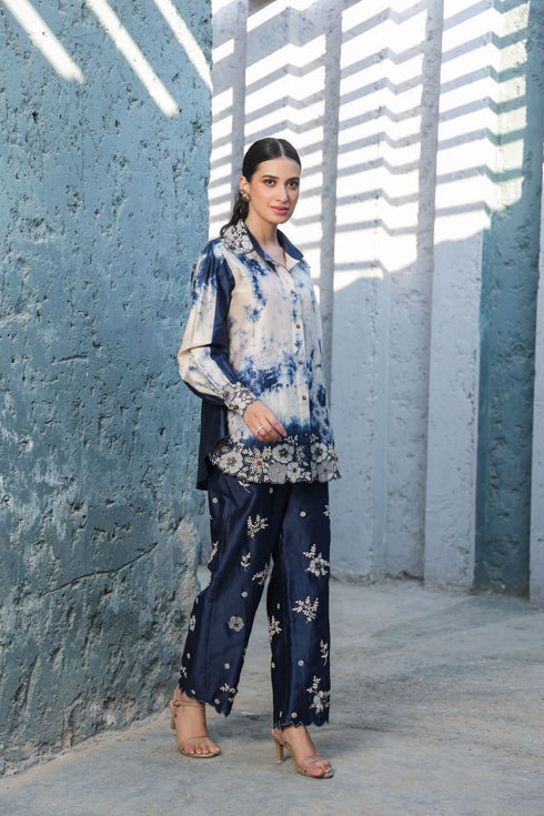 Gulshan shibori co-ord set