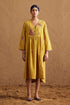 Gulzaar yellow yoke dress
