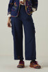 Gulzaar blue cargo pants