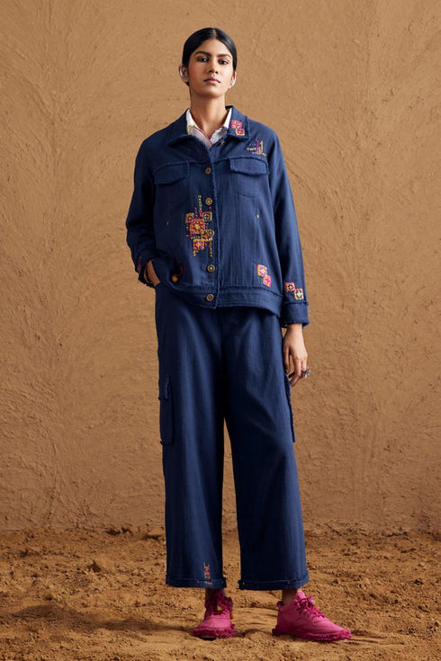 Gulzaar blue jacket