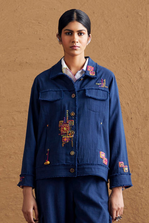 Gulzaar blue jacket