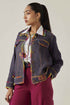 Gulzaar blue smocked jacket