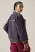 Gulzaar blue smocked jacket
