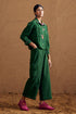 Gulzaar green crop shirt