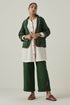 Gulzaar green frayed pants