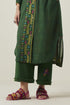 Gulzaar green frayed pants