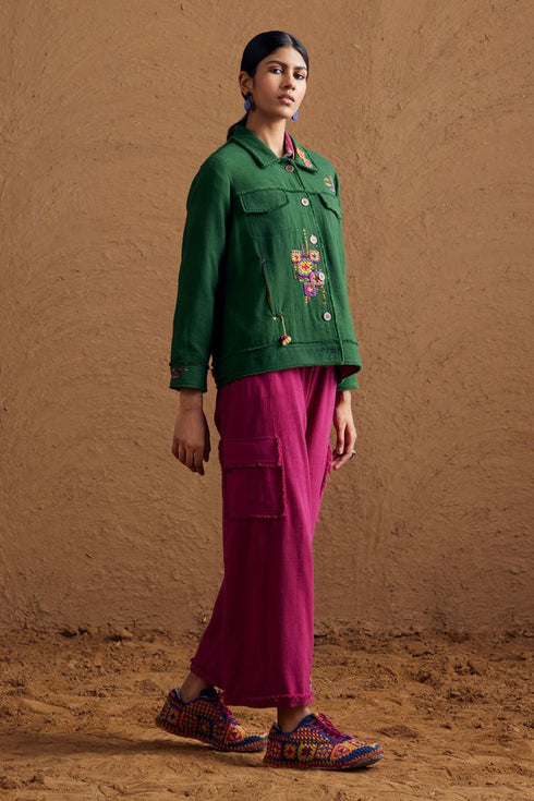 Gulzaar green jacket