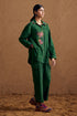 Gulzaar green long shirt