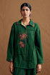 Gulzaar green long shirt