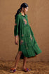 Gulzaar green shirt dress