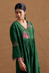 Gulzaar green yoke dress