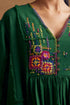 Gulzaar green yoke dress