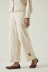 Gulzaar off-white frayed pants