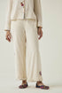 Gulzaar off-white frayed pants