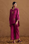 Gulzaar pink high low shirt