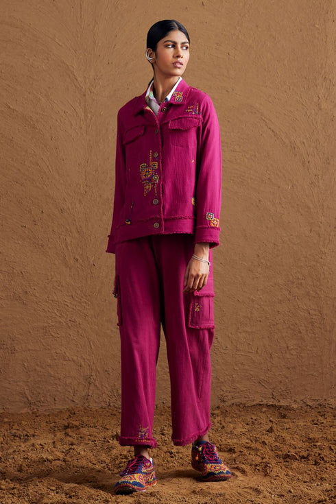 Gulzaar pink jacket