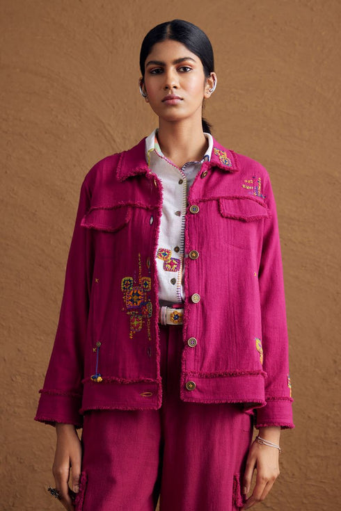 Gulzaar pink jacket