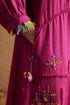 Gulzaar pink shirt dress