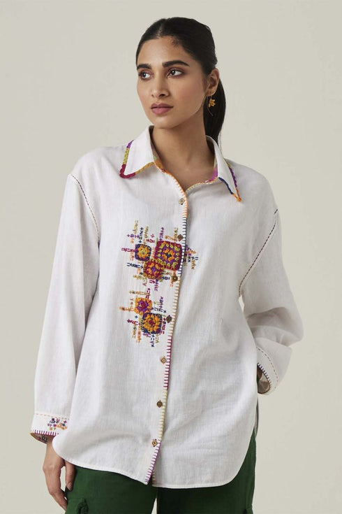 Gulzaar white long shirt