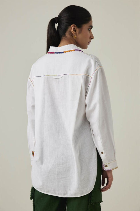 Gulzaar white long shirt