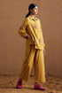 Gulzaar yellow high low shirt