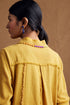 Gulzaar yellow high low shirt