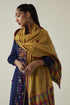 Gulzaar yellow lace stole