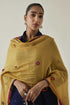Gulzaar yellow lace stole