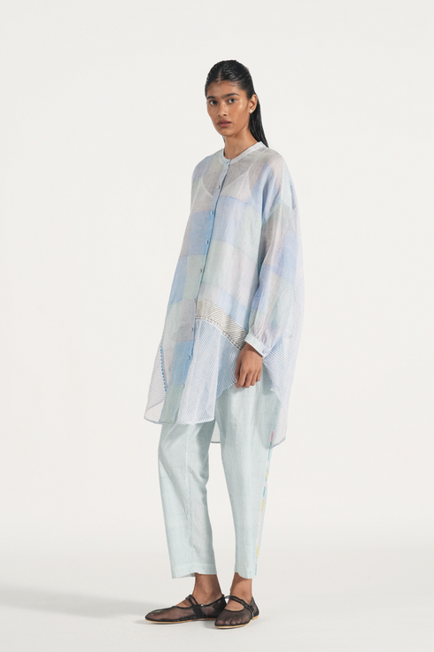 Hachi icy blue shirt
