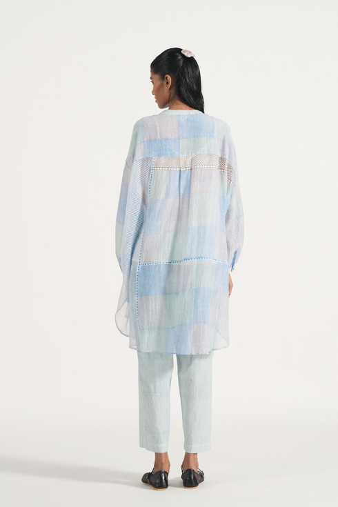 Hachi icy blue shirt
