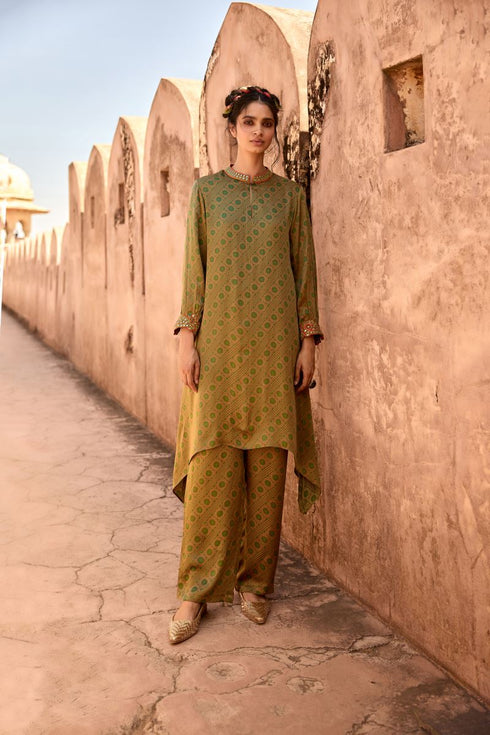 Haldi Nashpal green co-ord set