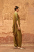 Haldi Nashpal green cowl co-ord set